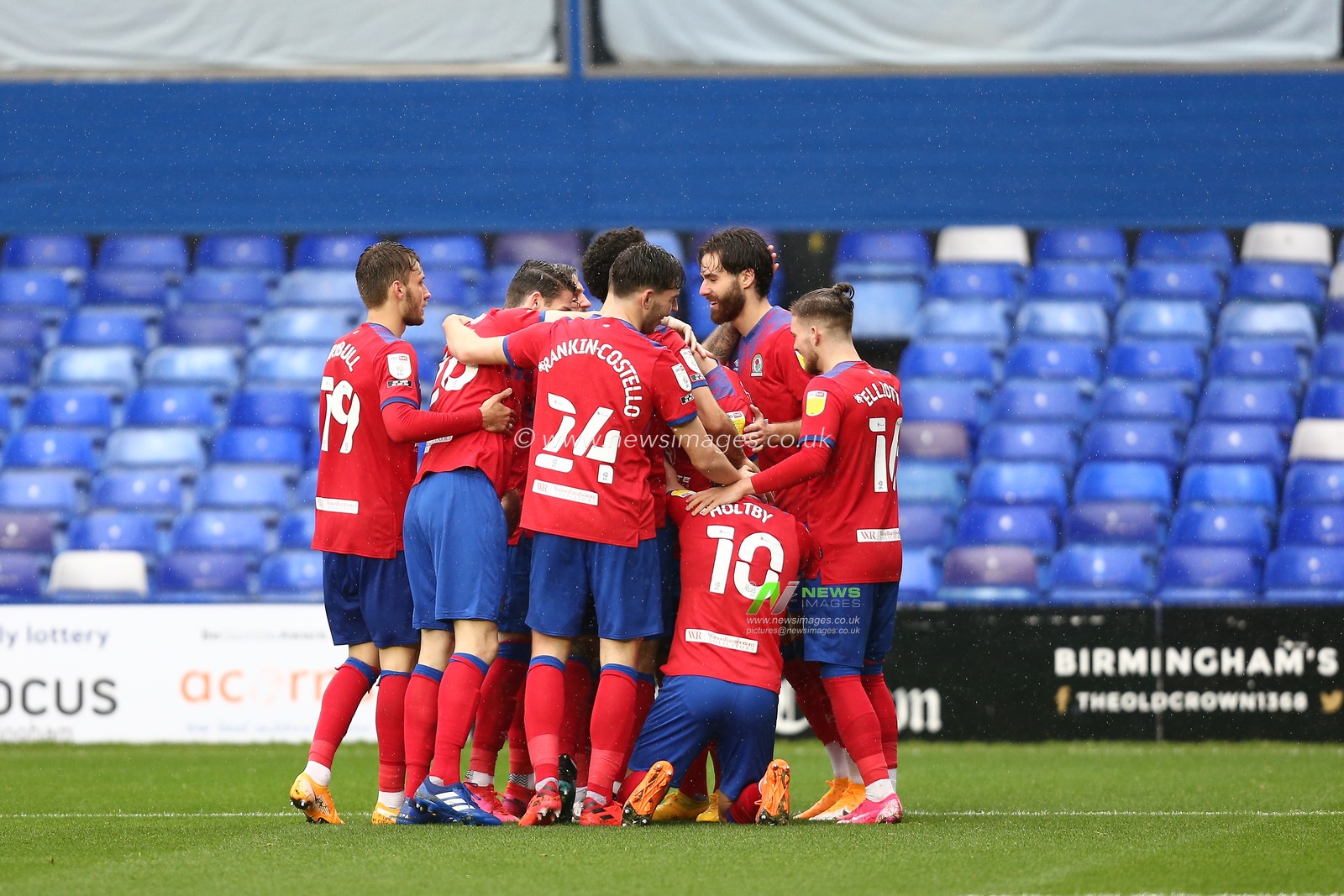 CELEBRATION Adam Armstrong (7) of Blackburn Rovers celebrates his goal
