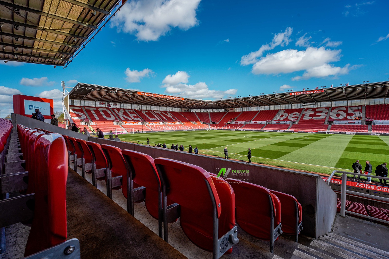 A general view of the pitch and stands during the Sky Bet Championship match Stoke City vs Blackburn Rovers at Bet365 Stadium, Stoke On Trent, United Kingdom on 11 April 2026

(Photo by Maynard Manyowa/News Images)
