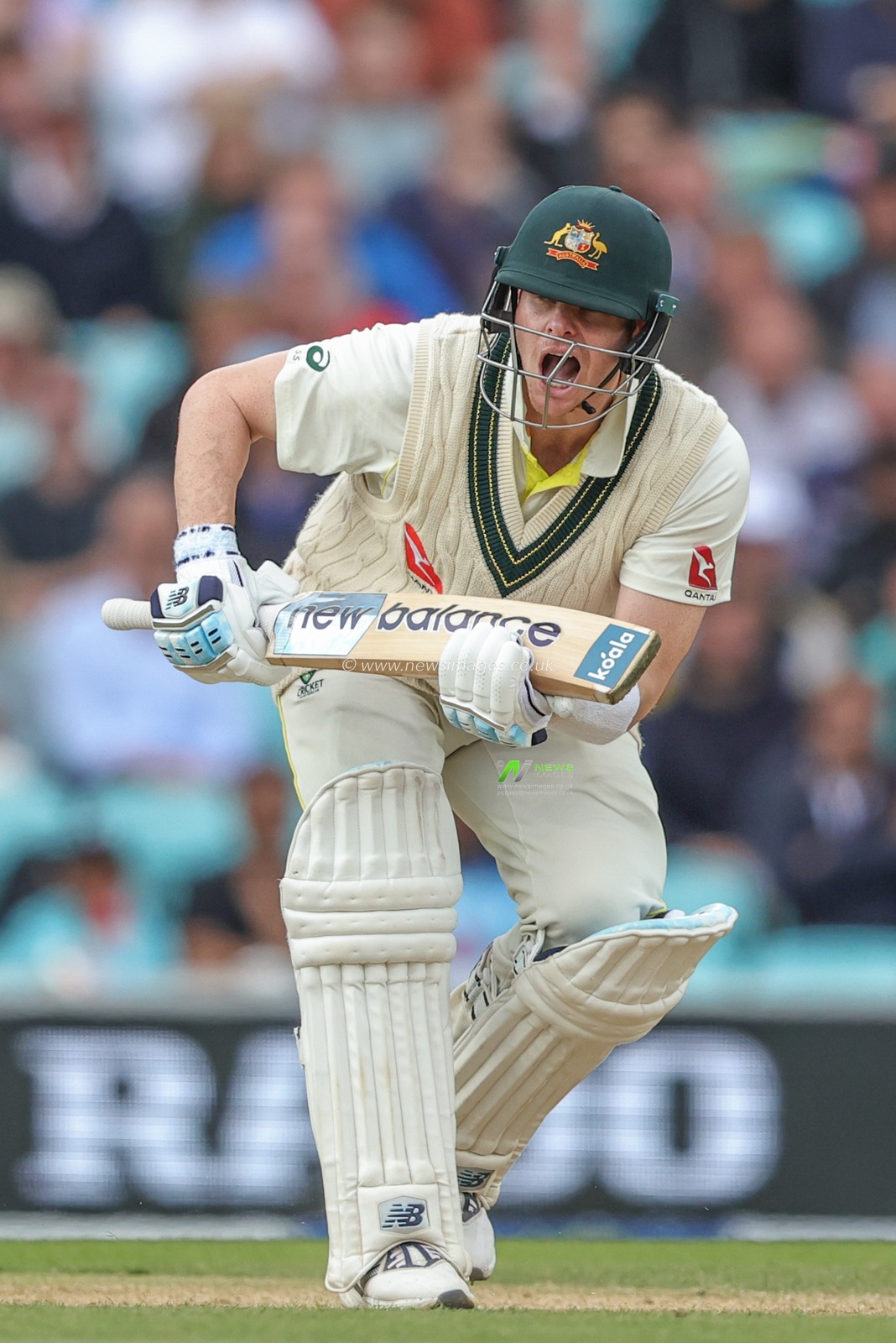 Steven Smith of Australia calls no run during the LV= Insurance Ashes Fifth Test Series Day Five England v Australia at The Kia Oval, London, United Kingdom, 31st July 2023

(Photo by Mark Cosgrove/News Images)