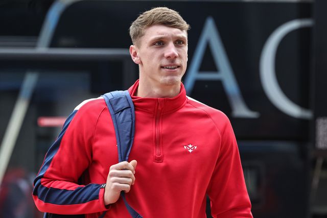 Noah Booth of Hull KR arrives during the Betfred Super League Round 4 match Huddersfield Giants vs Hull KR at Accu Stadium, Huddersfield, United Kingdom on 08 March 2026

(Photo by Mark Cosgrove/News Images)