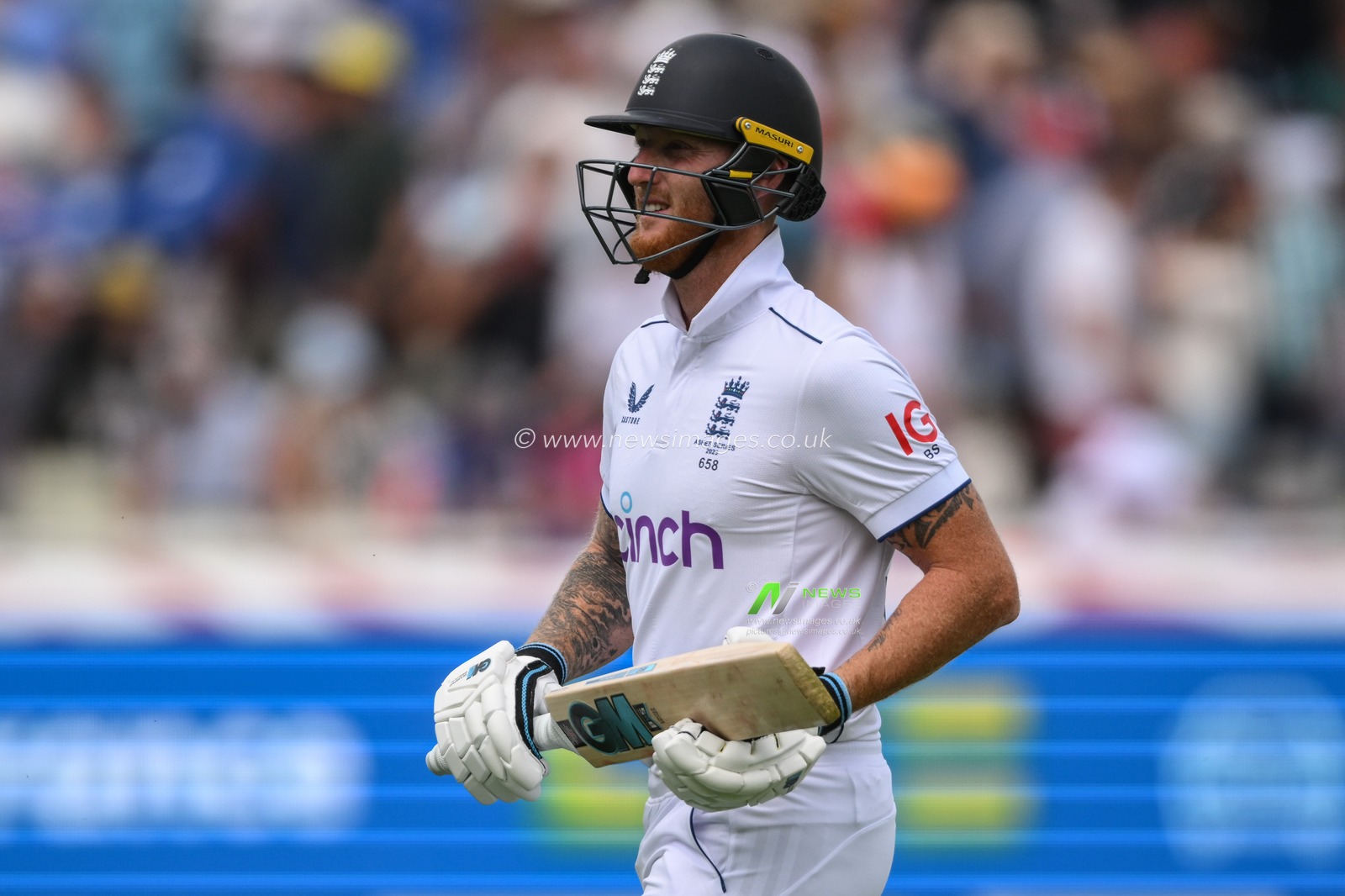 Jonny Bairstow of England during the LV= Insurance Ashes Test Series Day 4 match England vs Australia at Edgbaston, Birmingham, United Kingdom, 19th June 2023

(Photo by Craig Thomas/News Images)