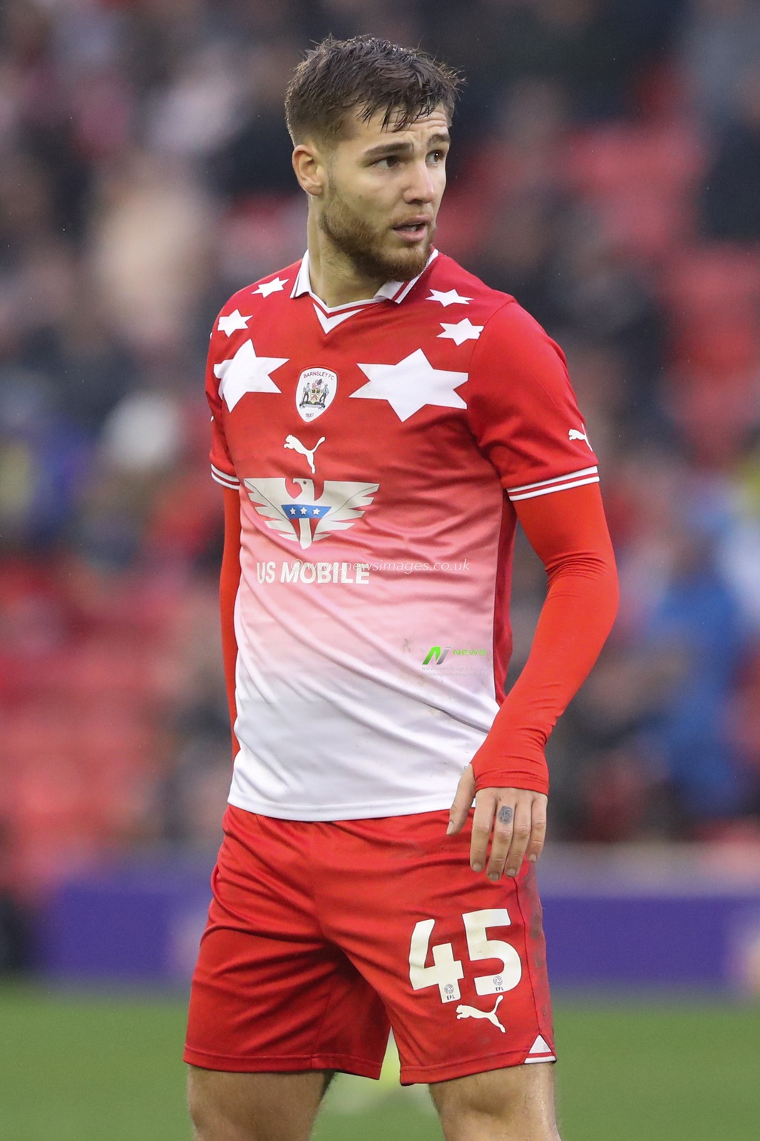 John Mcatee of Barnsley during the Sky Bet League 1 match Barnsley vs Leyton Orient at Oakwell, Barnsley, United Kingdom, 10th February 2024

(Photo by Alfie Cosgrove/News Images)