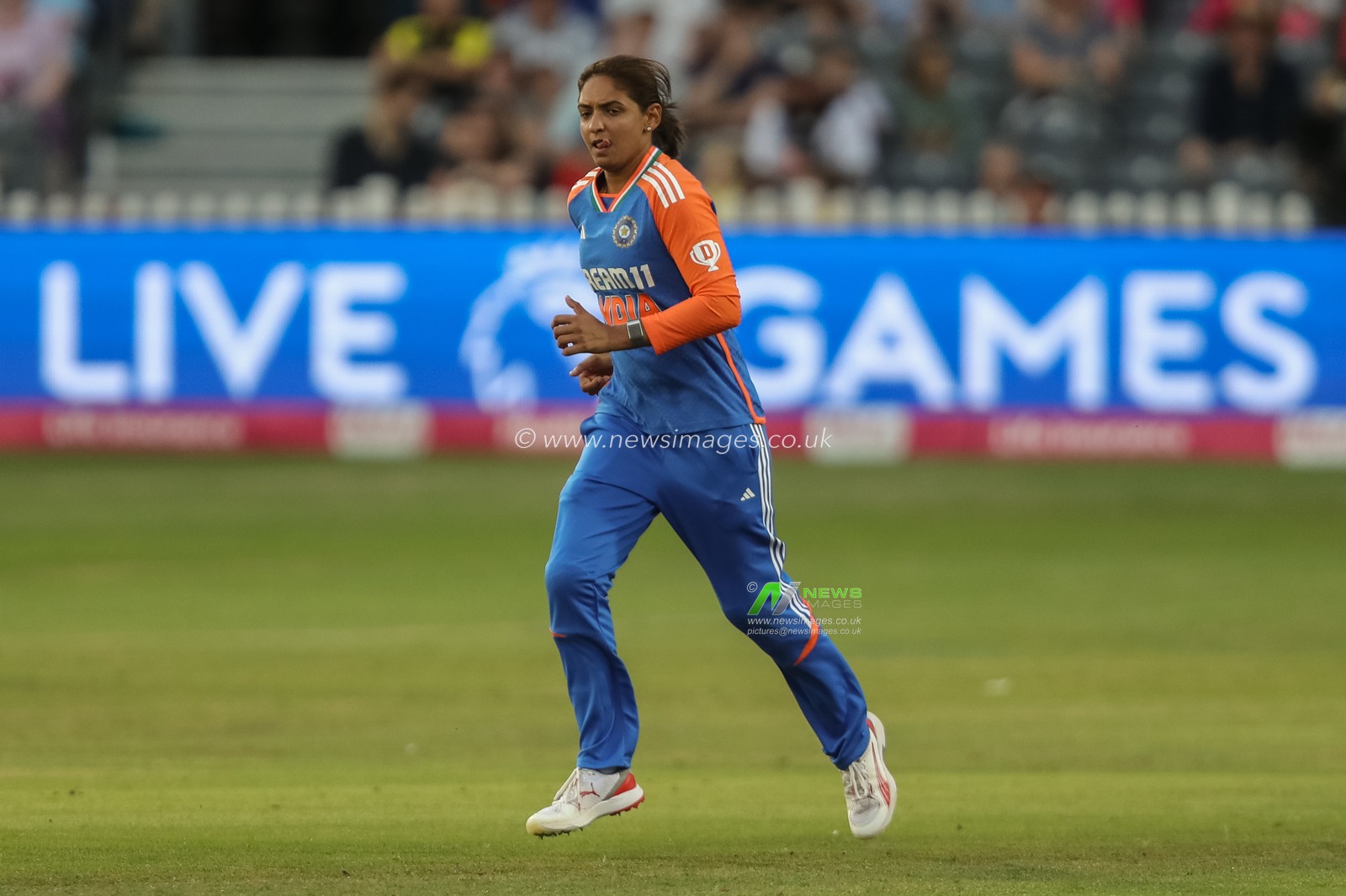 Harmanpreet Kaur of India during the 2nd Vitality IT20 England Women vs India Women at Seat Unique Stadium, Bristol, United Kingdom, 1st July 2025

(Photo by Izzy Poles/News Images)