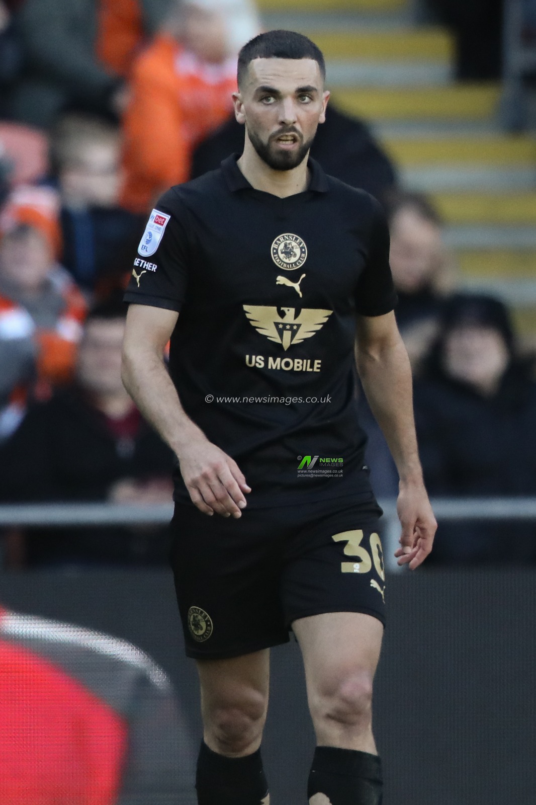 Adam Phillips of Barnsley during the Sky Bet League 1 match Blackpool vs Barnsley at Bloomfield Road, Blackpool, United Kingdom, 20th April 2024

(Photo by Alfie Cosgrove/News Images)