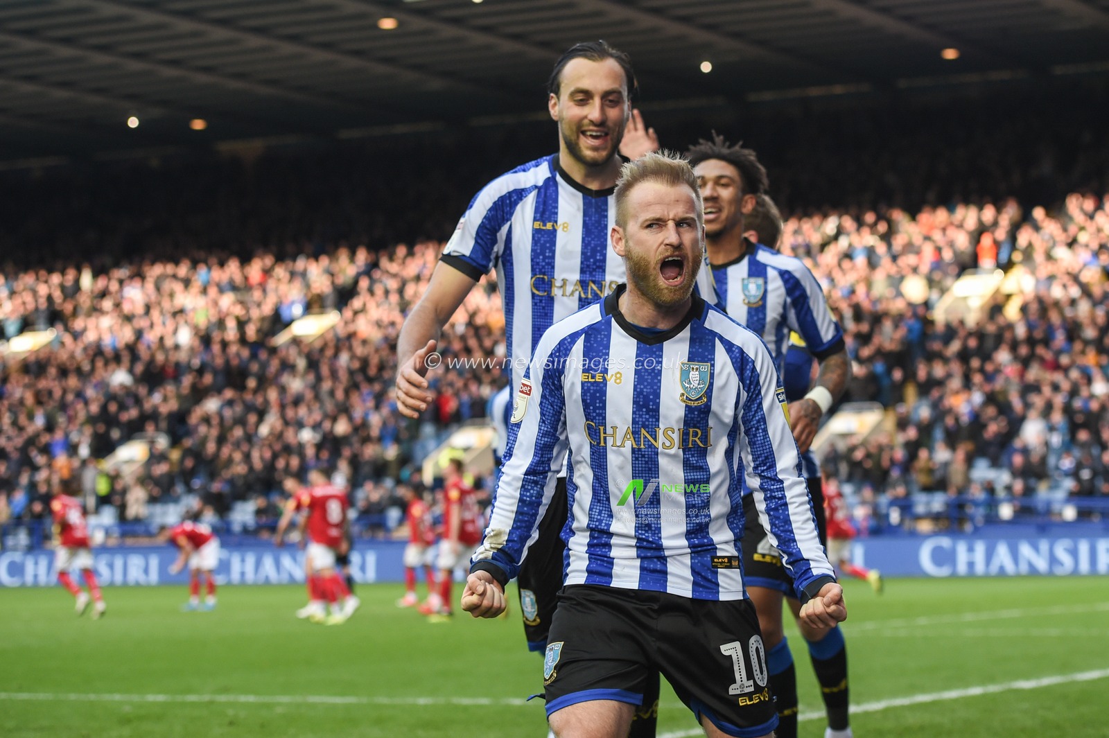 22nd December 2019, Hillsborough, Sheffield, England; Sky Bet Championship, Sheffield Wednesday v Bristol City : 
Barry Bannan (10) of Sheffield Wednesday celebrates slotting home a penalty to make it 1-0
Credit: Dean Williams/News Images