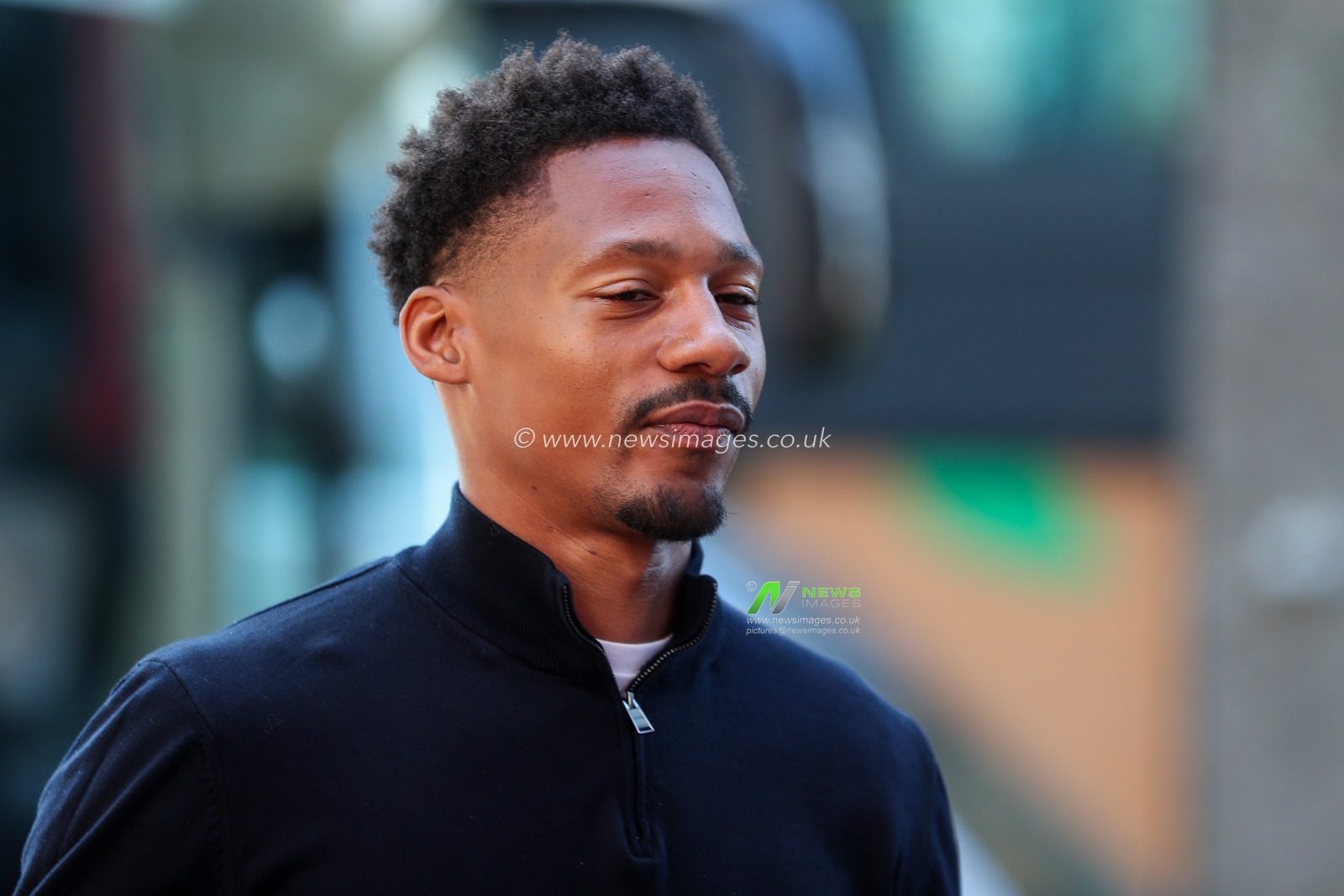 Ethan Pinnock of Brentford arrives at The Gtech Community Stadium prior to during the Premier League match Brentford vs Chelsea at The Gtech Community Stadium, London, United Kingdom, 6th April 2025

(Photo by Izzy Poles/News Images)