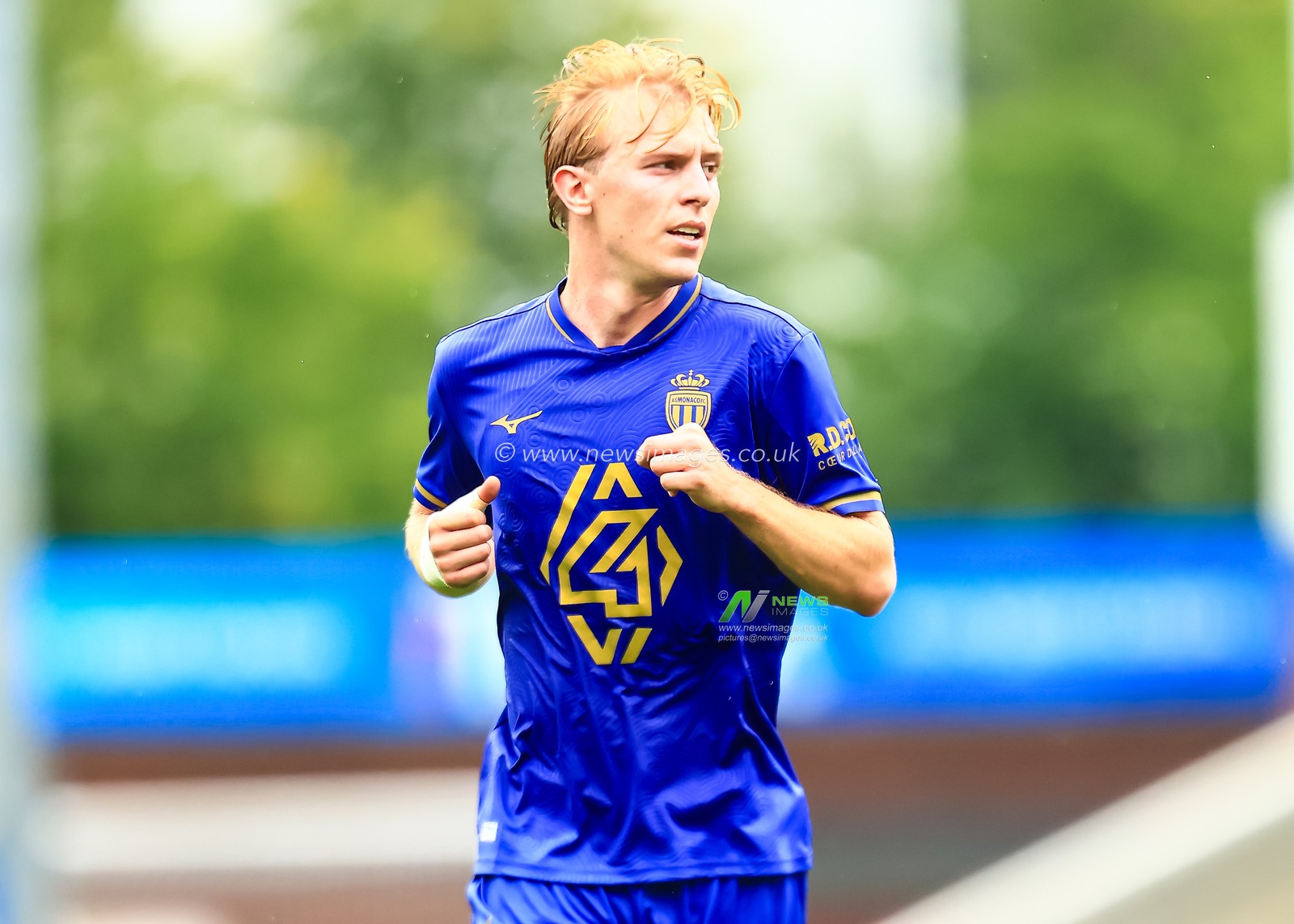 Jordan Teze of Monaco during the Pre-season friendly match Nottingham Forest vs Monaco at SMH Group Stadiumact Stadium, Chesterfield, United Kingdom, 19th July 2025

(Photo by Richard Bierton/News Images)