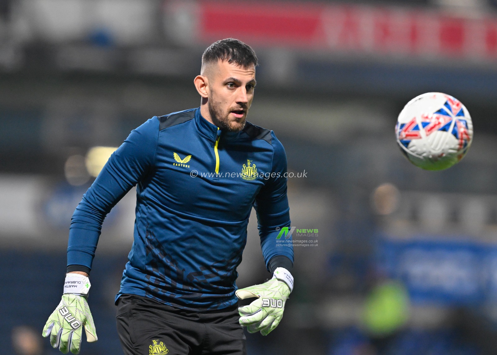 Martin DÃºbravka warms up ahead of the match, during the Emirates FA Cup 5th Round match Blackburn Rovers vs Newcastle United at Ewood Park, Blackburn, United Kingdom, 27th February 2024

(Photo by Cody Froggatt/News Images)