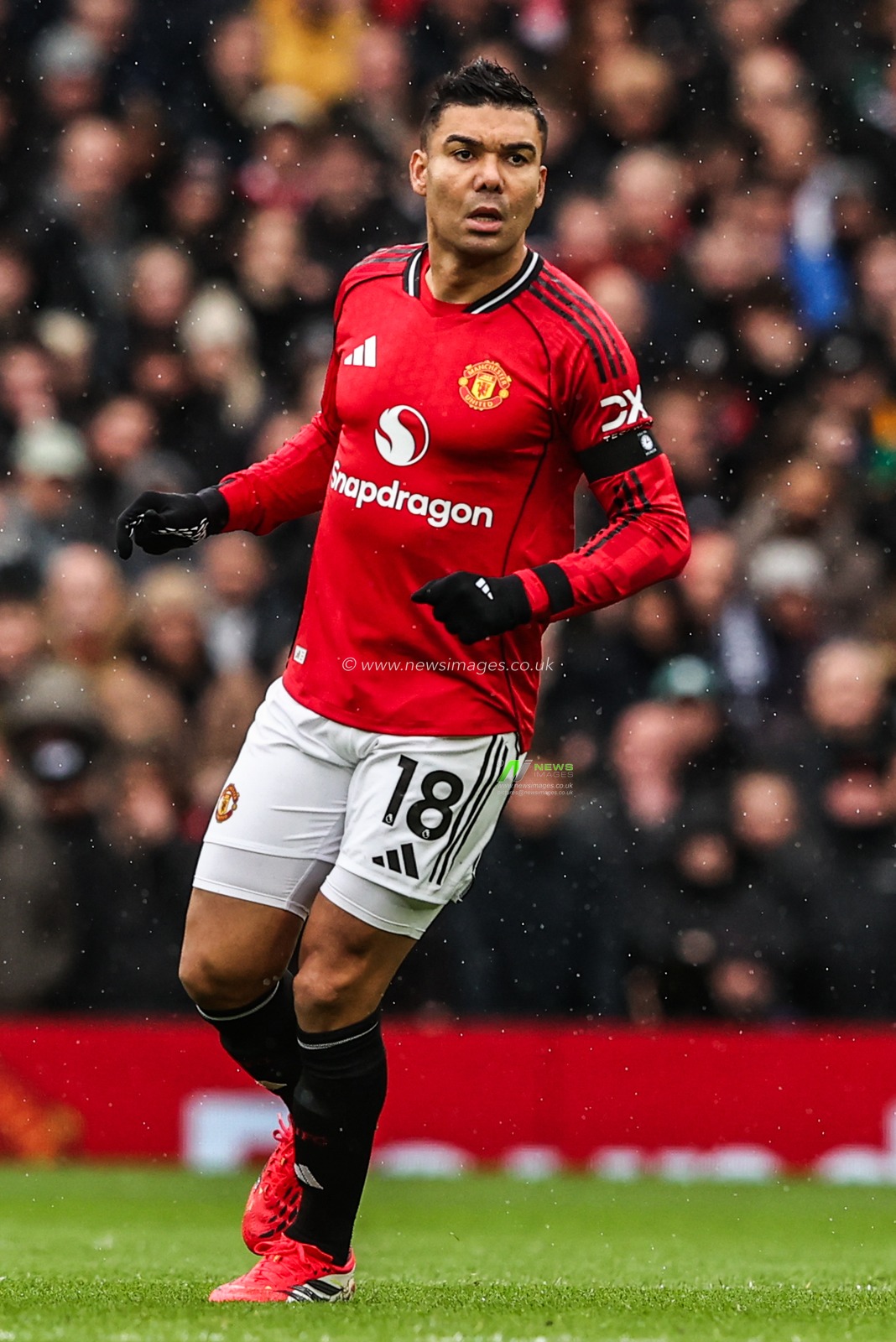 Casemiro of Manchester United during the Premier League match Manchester United vs Tottenham Hotspur at Old Trafford, Manchester, United Kingdom on 07 February 2026

(Photo by Alfie Cosgrove/News Images)