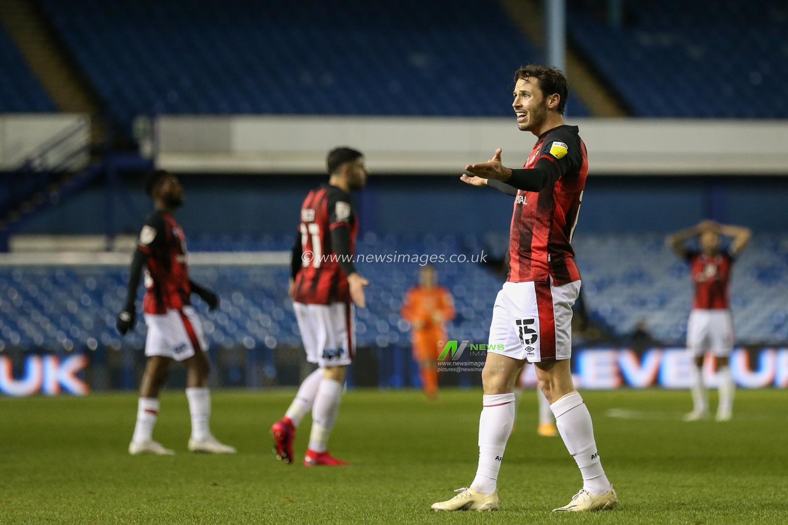 Adam Smith (15) of Bournemouth in action during the game