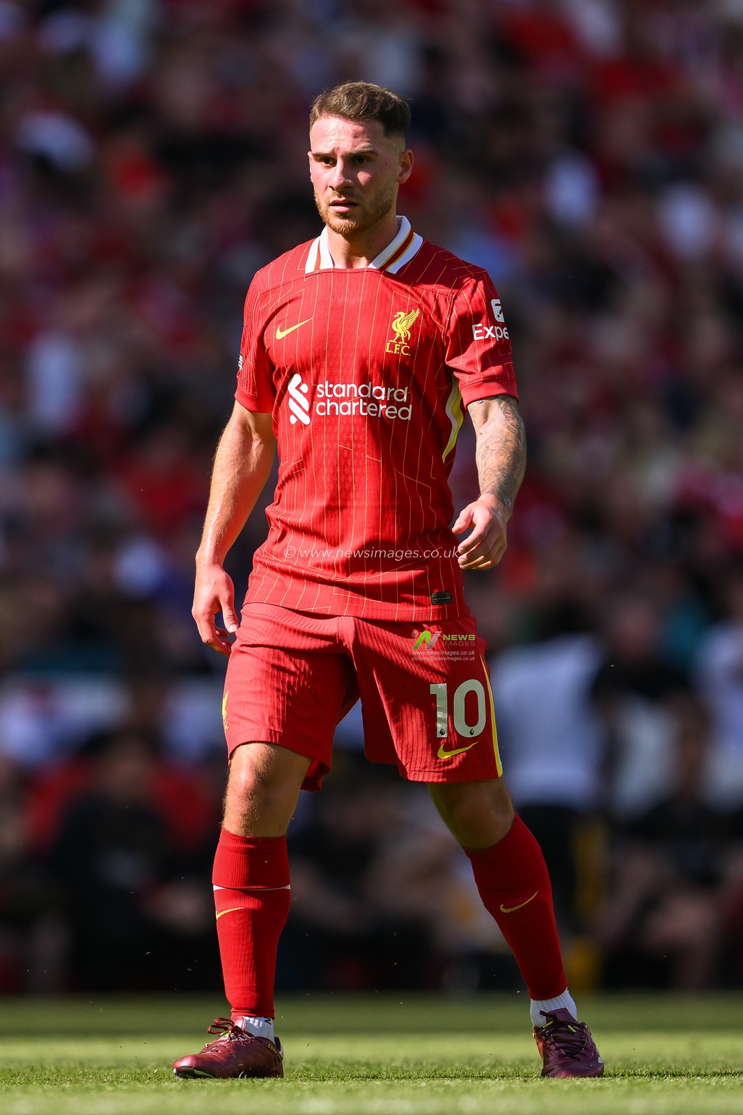 Alexis Mac Allister of Liverpool during the Premier League match Liverpool vs Wolverhampton Wanderers at Anfield, Liverpool, United Kingdom, 19th May 2024

(Photo by Craig Thomas/News Images)