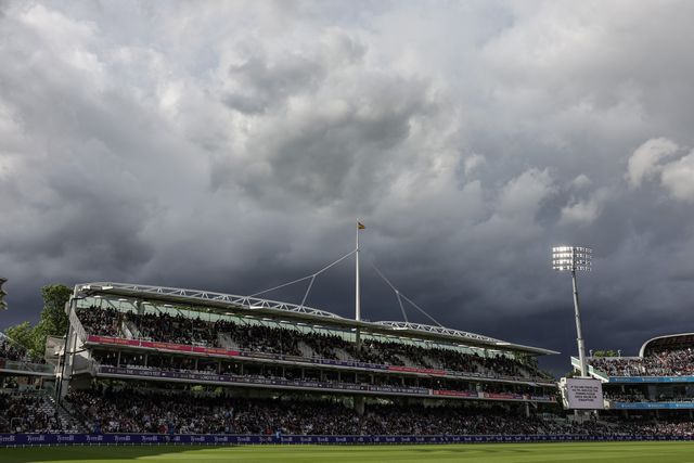 Summer storm clouds loom over Lords during the 1st Rothesay Test Match Day 1 England vs New Zealand at Lords, London, United Kingdom on 04 June 2026

(Photo by Mark Cosgrove/News Images)
