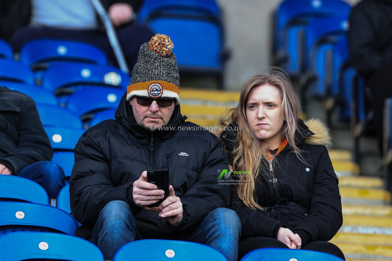 Blackpool fans arrive at Ewood Park