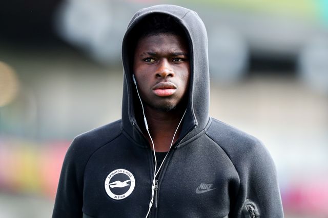 Carlos Baleba of Brighton & Hove Albion arrives ahead of the Premier League match Burnley vs Brighton & Hove Albion at Turf Moor, Burnley, United Kingdom on 11 April 2026

(Photo by Jorge Horsted/News Images)