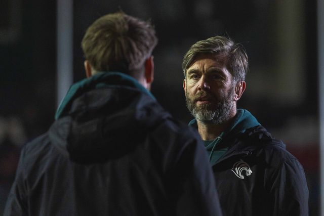Geoff Parling, Head Coach of Leicester Tigers during the Gallagher Premiership match Leicester Tigers vs Gloucester Rugby at Mattioli Woods Welford Road Stadium, Leicester, United Kingdom, 19th December 2025

(Photo by Craig Evans/News Images)

*** GER AUT SUI OUT ***