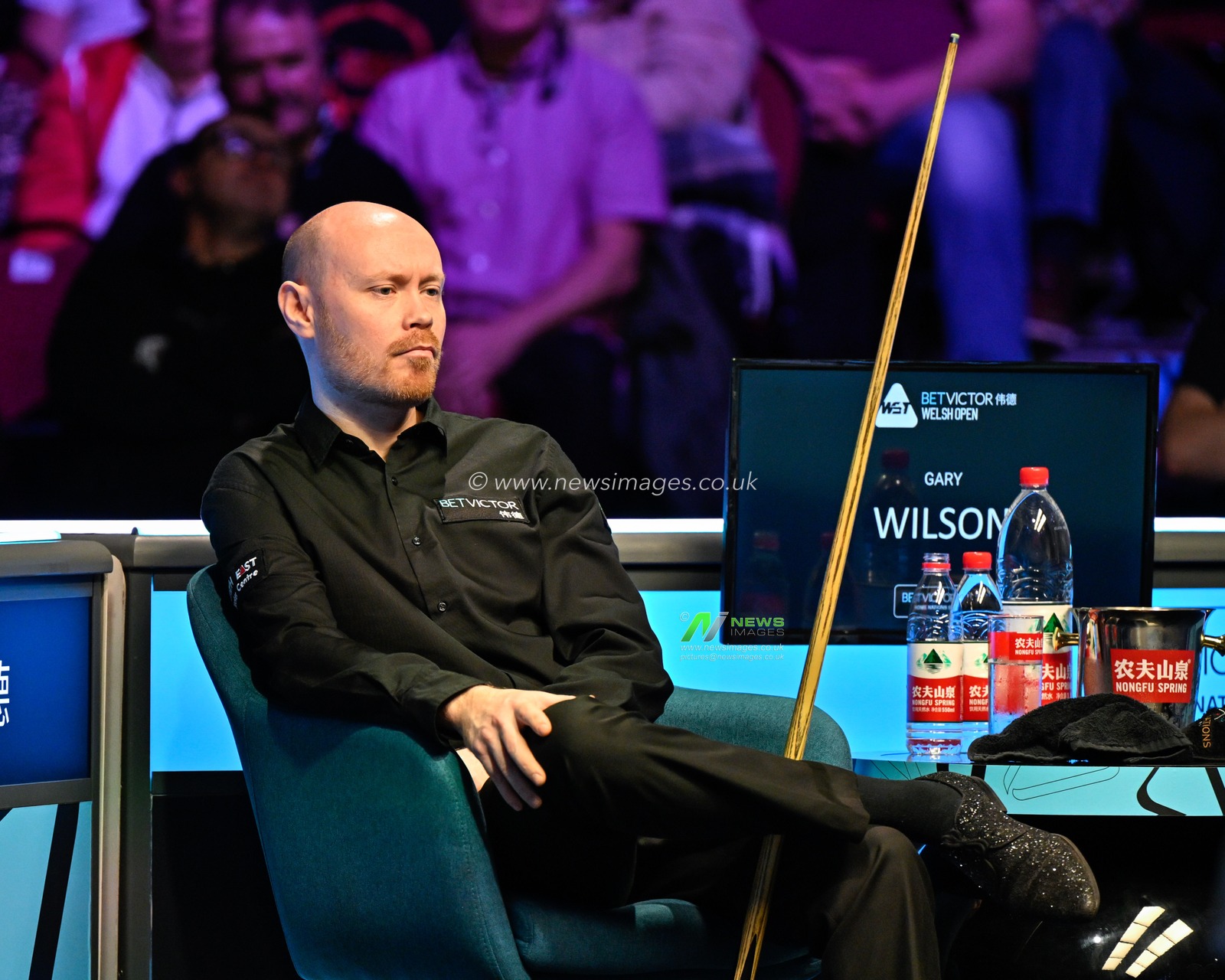 Gary Wilson, during the 2024 BetVictor Welsh Open Final at Venue Cymru, Llandudno, United Kingdom, 18th February 2024

(Photo by Cody Froggatt/News Images)