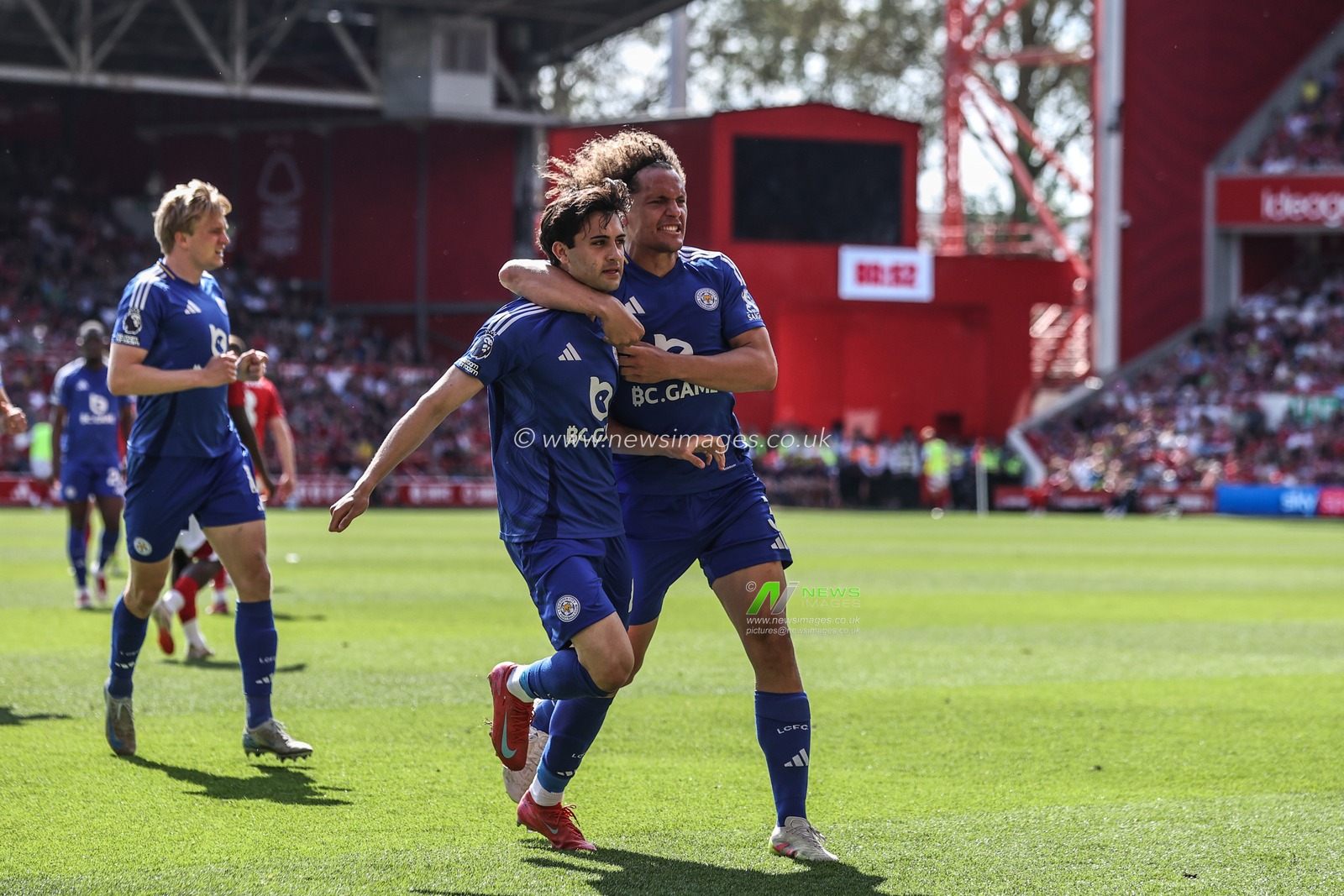 Facundo Buonanotte of Leicester City celebrates his goal to make it 2-2 during the Premier League match Nottingham Forest vs Leicester City at City Ground, Nottingham, United Kingdom, 11th May 2025

(Photo by Alfie Cosgrove/News Images)