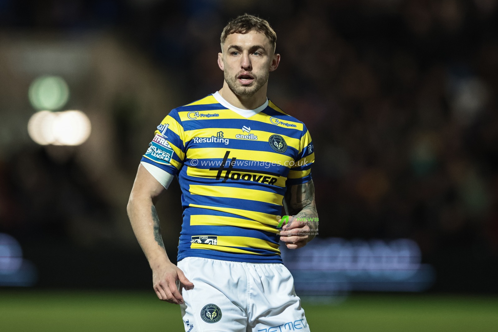 Sam Powell of Warrington Wolves during the Betfred Super League Round 4 match York Knights vs Warrington Wolves at LNER Community Stadium, York, United Kingdom on 06 March 2026

(Photo by Mark Cosgrove/News Images)