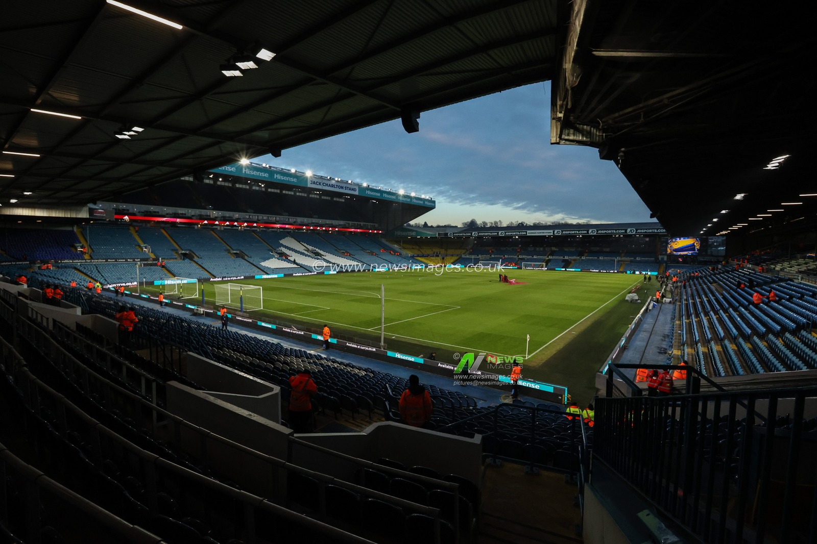 A general view of Elland Road ahead of the Emirates FA Cup 3rd Round match Leeds United vs Harrogate Town at Elland Road, Leeds, United Kingdom, 11th January 2025

(Photo by Alfie Cosgrove/News Images)