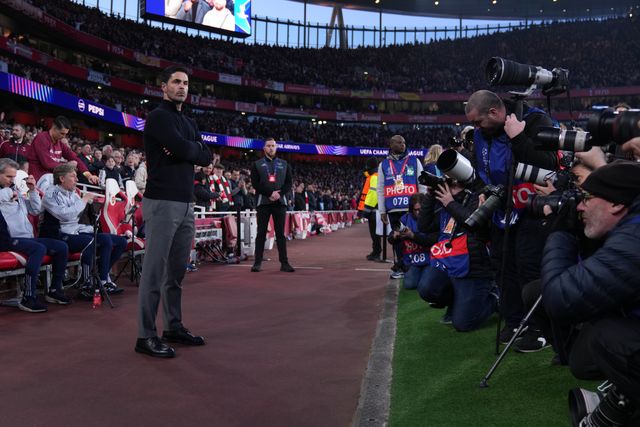 Mikel Arteta manager of Arsenal during the UEFA Champions League Quarter Finals match Arsenal vs Sporting CP at Arsenal stadium, London, United Kingdom on 15 April 2026

(Photo by Harvey Murphy/News Images)
