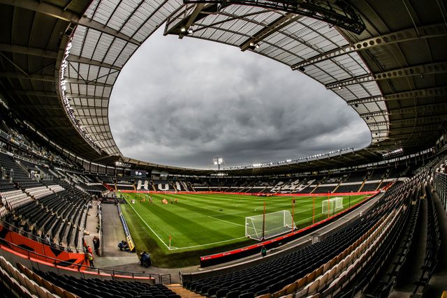 A general view of MKM Stadium ahead of the Pre-season friendly match Hull City vs Sunderland at MKM Stadium, Hull, United Kingdom, 29th July 2025

(Photo by Alfie Cosgrove/News Images)