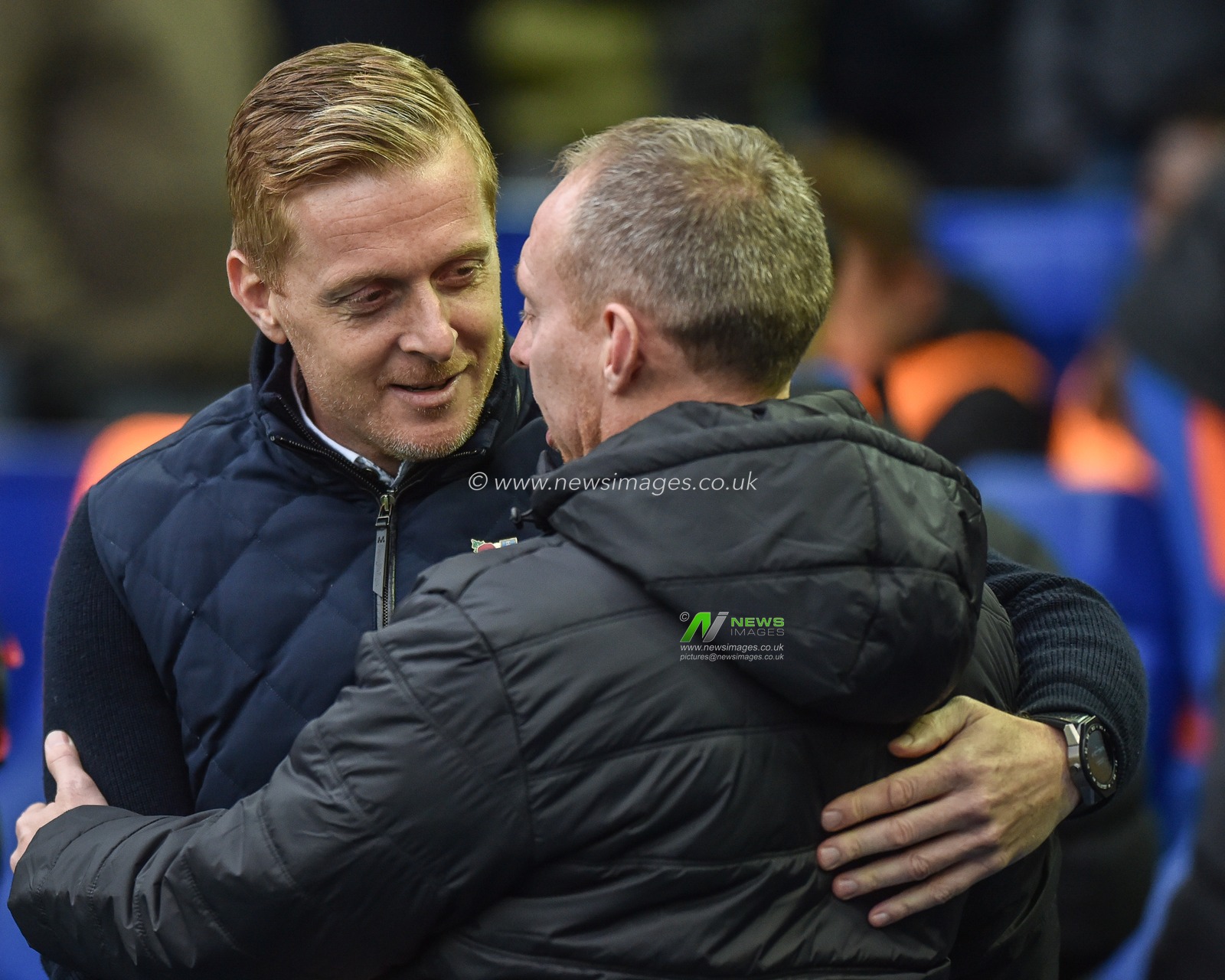 9th November 2019, Hillsborough, Sheffield, England; Sky Bet Championship, Sheffield Wednesday v Swansea City : Gary Monk Manager of Sheffield Wednesday and Steve Cooper Manager of Swansea City 

Credit: Dean Williams/News Images