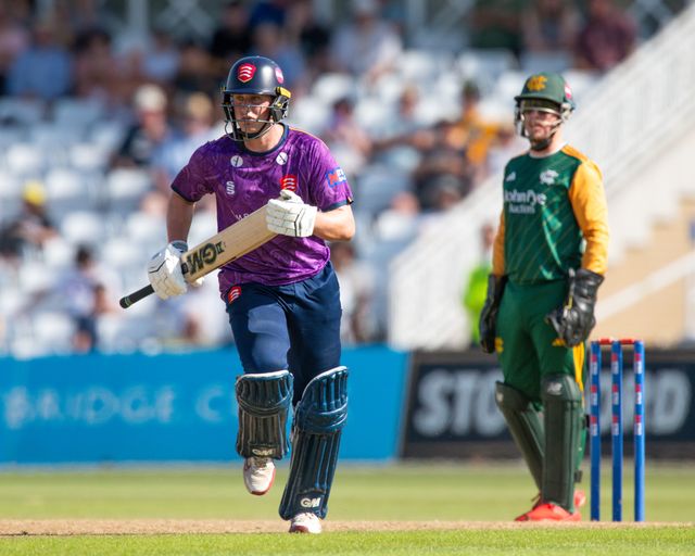 Noah THAIN of Essex CCC run during the Royal London One-day Cup match Nottinghamshire vs Essex at Trent Bridge, Nottingham, United Kingdom, 11th August 2024

(Photo by Mark Dunn/News Images)