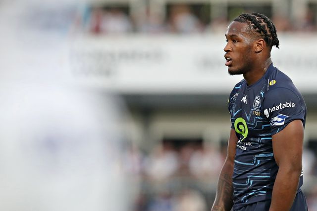 Junior Nsemba of Wigan Warriors during the Betfred Super League round 15 match Wakefield Trinity vs Wigan Warriors at DIY Kitchens Stadium, Wakefield, United Kingdom, 20th June 2025

(Photo by Sam Eaden/News Images)