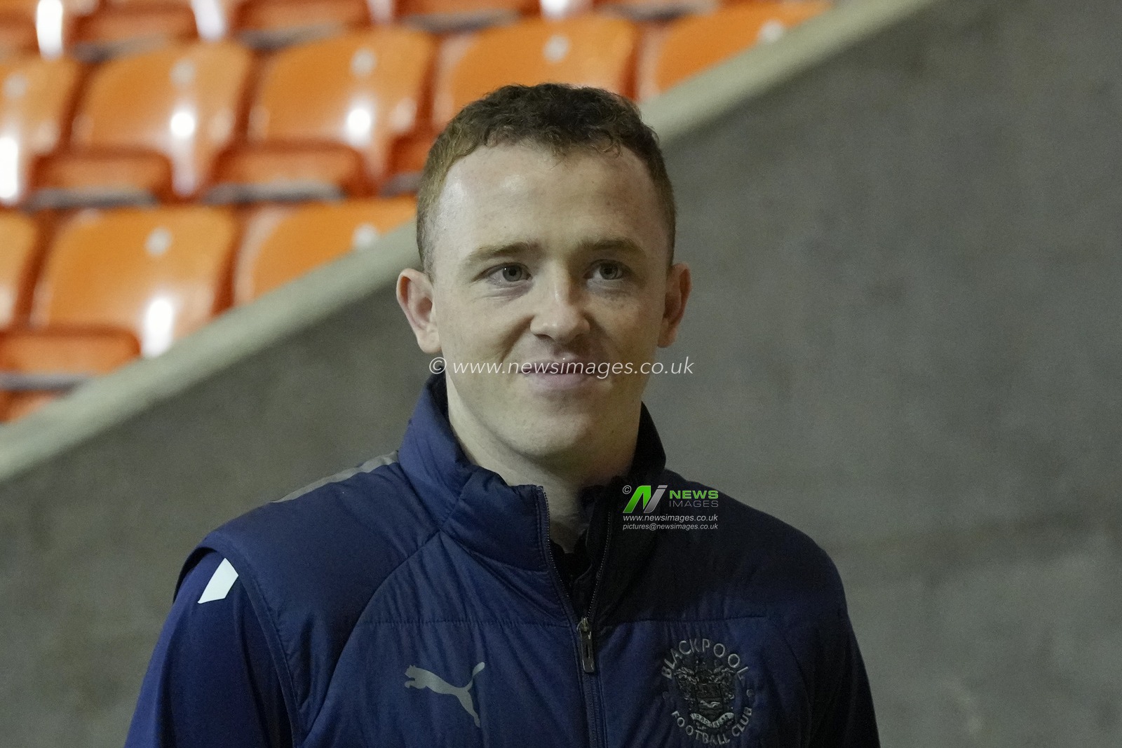 Shayne Lavery #19 of Blackpool arrives at the stadium before the Sky Bet Championship match Blackpool vs Sheffield United at Bloomfield Road, Blackpool, United Kingdom, 29th December 2022

(Photo by Steve Flynn/News Images)