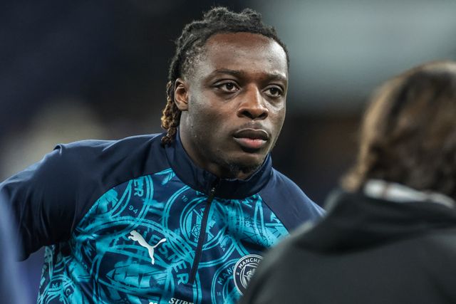 Jeremy Doku of Manchester City in the pregame warmup session during the UEFA Champions League last 16 second leg match Manchester City vs Real Madrid at The City of Manchester Stadium, Manchester, United Kingdom on 17 March 2026

(Photo by Mark Cosgrove/News Images)