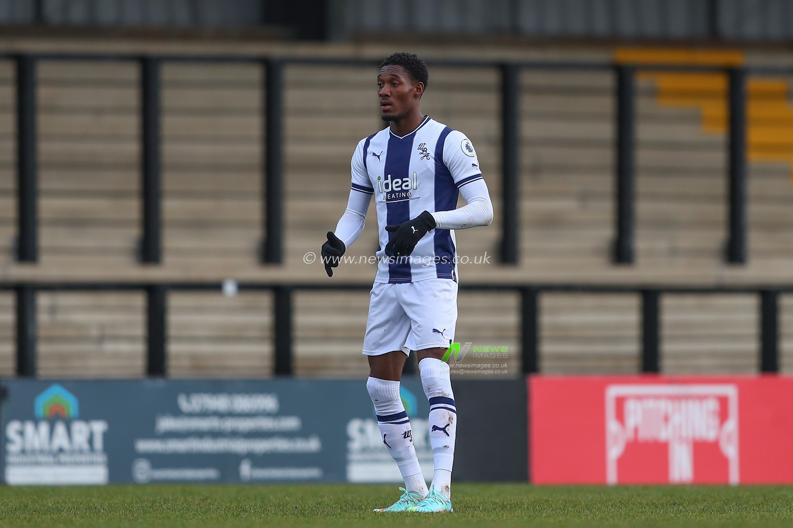 Ramello Mitchell #45 of West Bromwich Albion during the Premier League Cup match West Bromwich Albion vs Middlesbrough U23's at Keys Park, Hednesford, United Kingdom, 5th January 2023

(Photo by Gareth Evans/News Images)