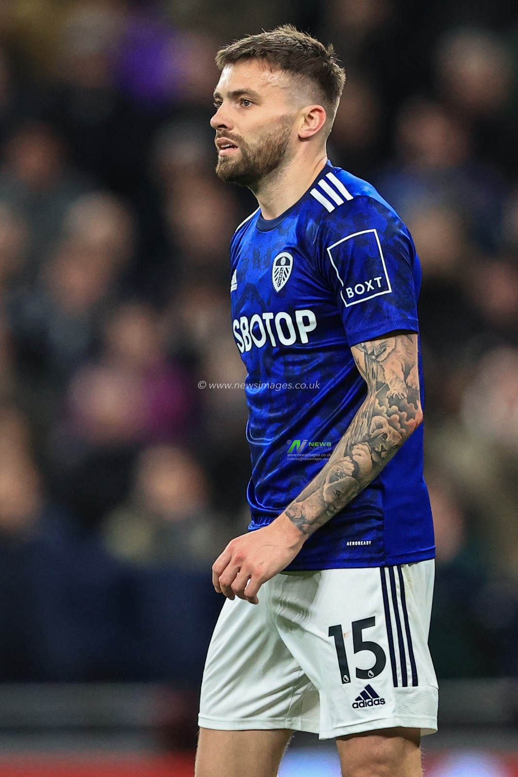 Stuart Dallas #15 of Leeds United during the game