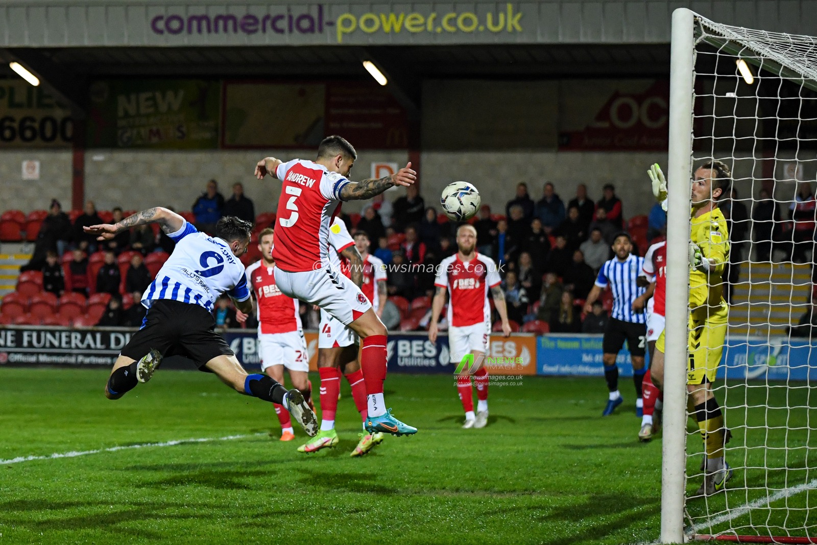 Lee Gregory #9 of Sheffield Wednesday scores a goal to make it 2-2