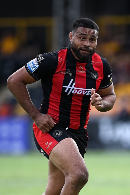 Toafofoa Sipley of Warrington Wolves during the Betfred Super League round 21 match Castleford Tigers vs Warrington Wolves at OneBore Stadium, Castleford, Untied Kingdom on 01 August 2026

(Photo by Ben Roberts/News Images)
