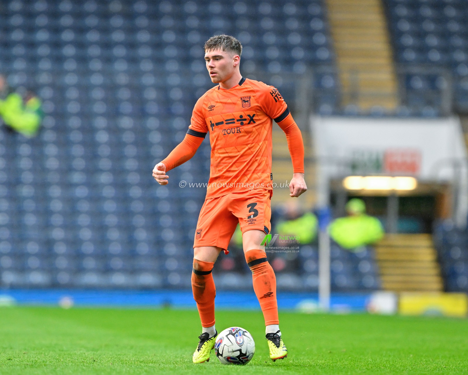 Leif Davis of Ipswich Town in action, during the Sky Bet Championship match Blackburn Rovers vs Ipswich Town at Ewood Park, Blackburn, United Kingdom, 29th March 2024

(Photo by Cody Froggatt/News Images)