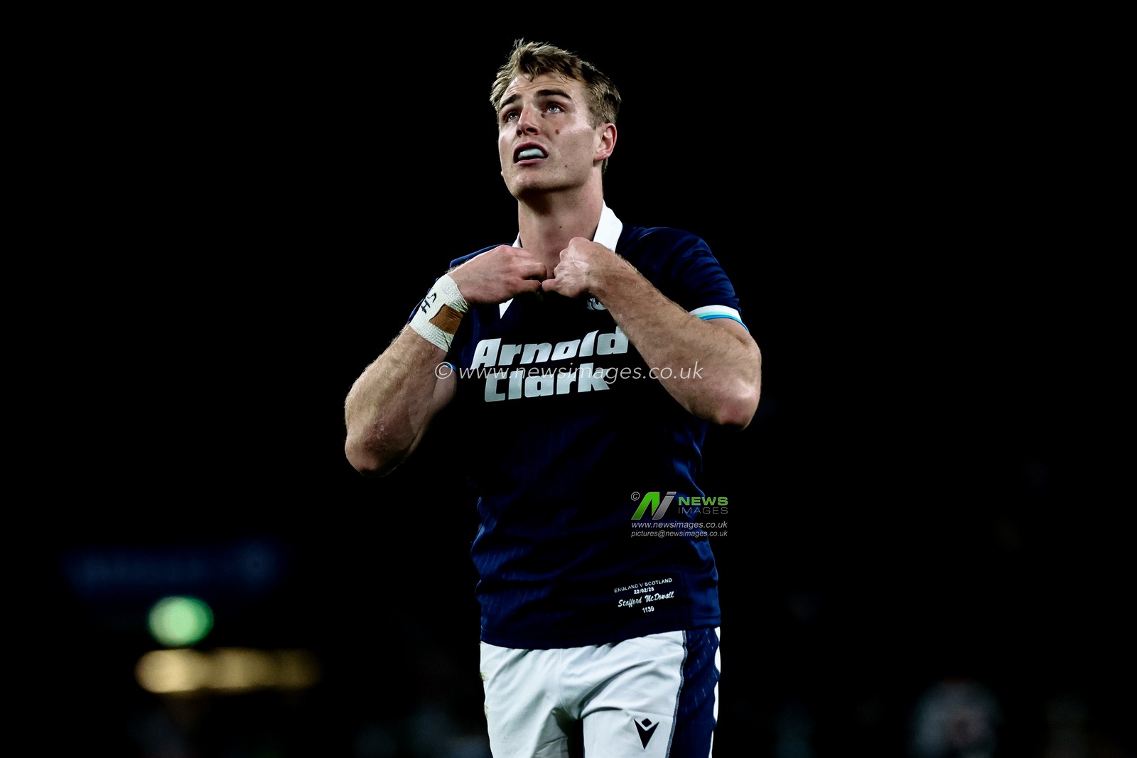 Stafford McDowall of Scotland during the 2025 Guinness 6 Nations match England vs Scotland at Allianz Stadium, Twickenham, United Kingdom, 22nd February 2025

(Photo by Mark Cosgrove/News Images)