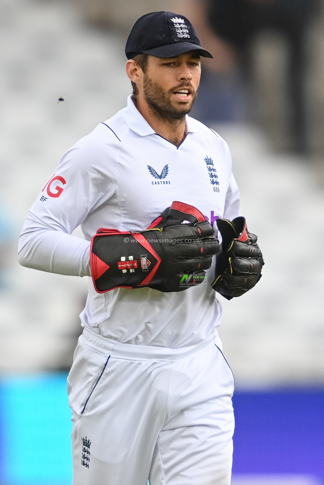 Ben Foakes of England during the game