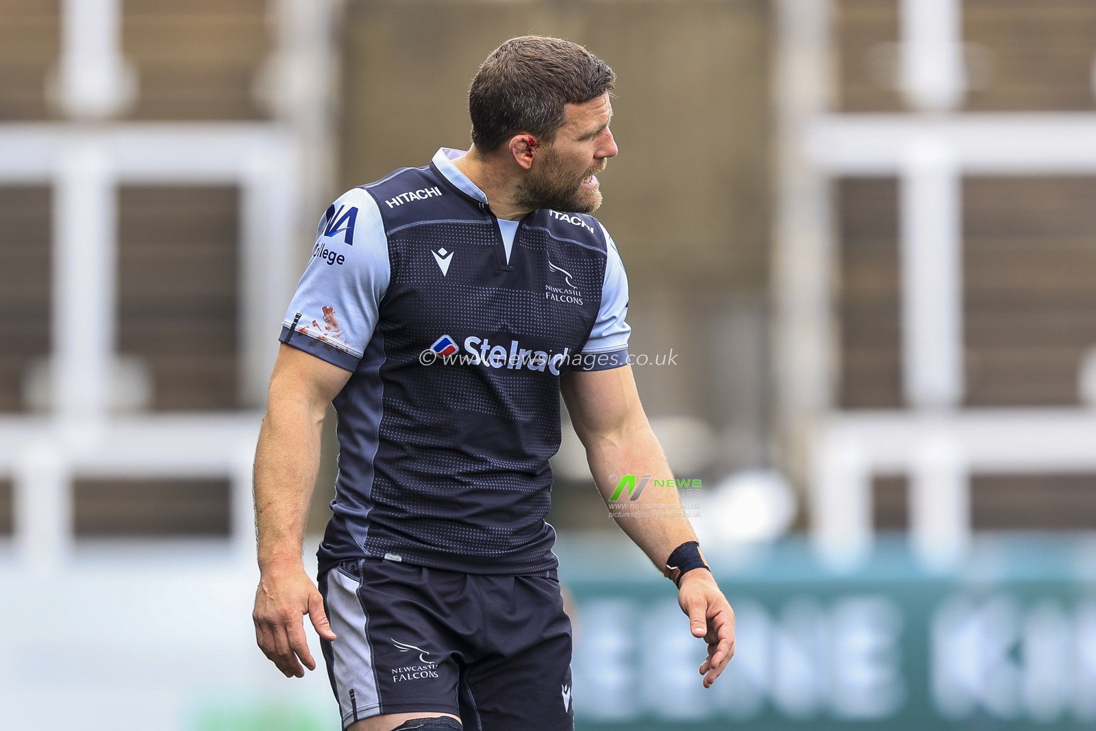 Mark Wilson of Newcastle Falcons during the game