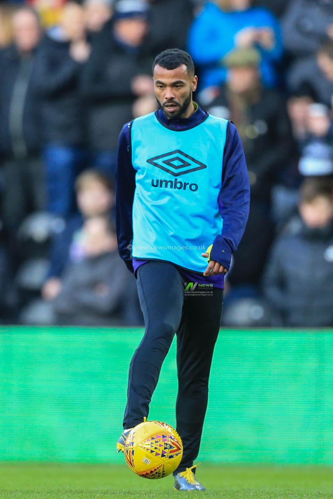 9th February 2019, Pride Park, Derby, England; Sky Bet Championship, Derby County vs Hull City ; Ashley Cole (26) of Derby County warming up



Credit: Mark Cosgrove/News Images 

English Football League images are subject to DataCo Licence