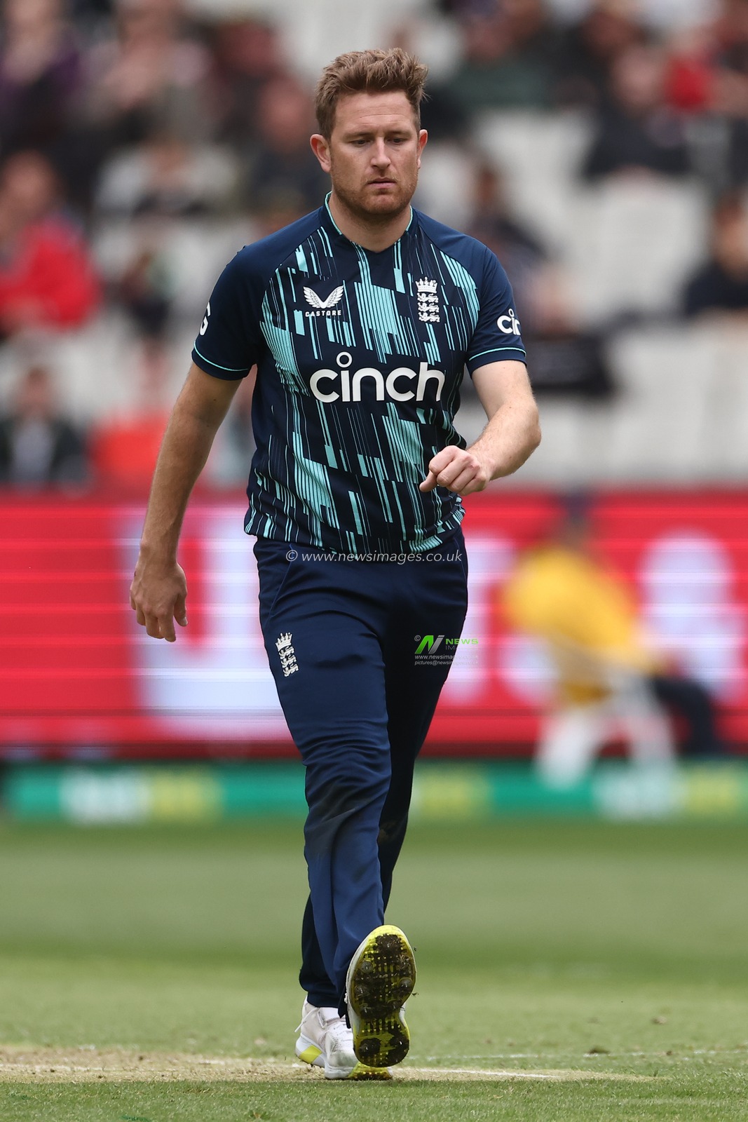 Liam Dawson of England looks on during the Dettol ODI Series match Australia vs England at Melbourne Cricket Ground, Melbourne, Australia, 22nd November 2022

(Photo by Patrick Hoelscher/News Images)