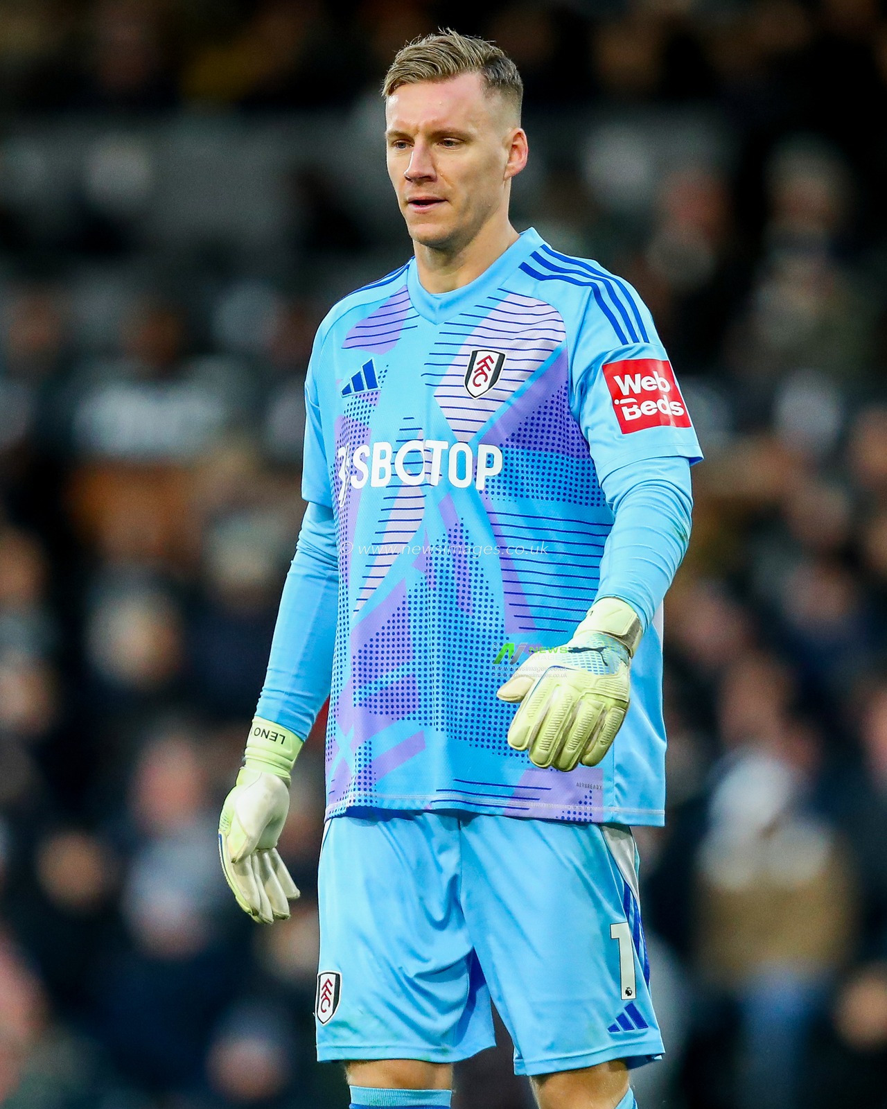 Bernd Leno of Fulham looks on during the Premier League match Fulham vs Southampton at Craven Cottage, London, United Kingdom, 22nd December 2024

(Photo by Izzy Poles/News Images)