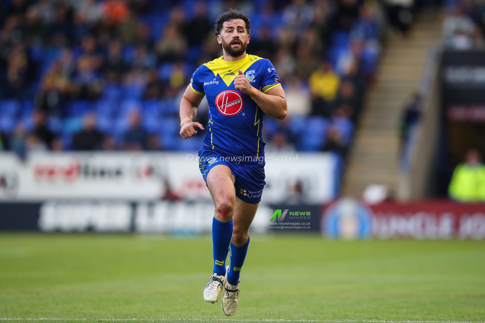 Toby King of Warrington Wolves during the Betfred Super League Round 14 match Warrington Wolves vs Salford Red Devils at Halliwell Jones Stadium, Warrington, United Kingdom, 14th June 2024

(Photo by Gareth Evans/News Images)