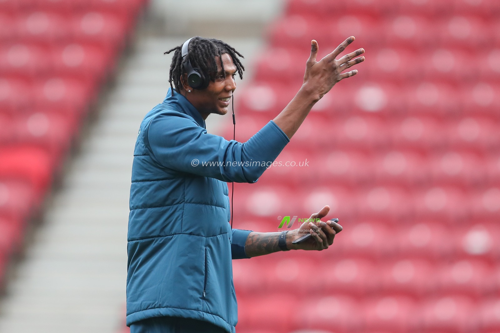 Kyle Hudlin #27 of Huddersfield Town arrives ahead of the Sky Bet Championship match Middlesbrough vs Huddersfield Town at Riverside Stadium, Middlesbrough, United Kingdom, 19th August 2023

(Photo by Gareth Evans/News Images)