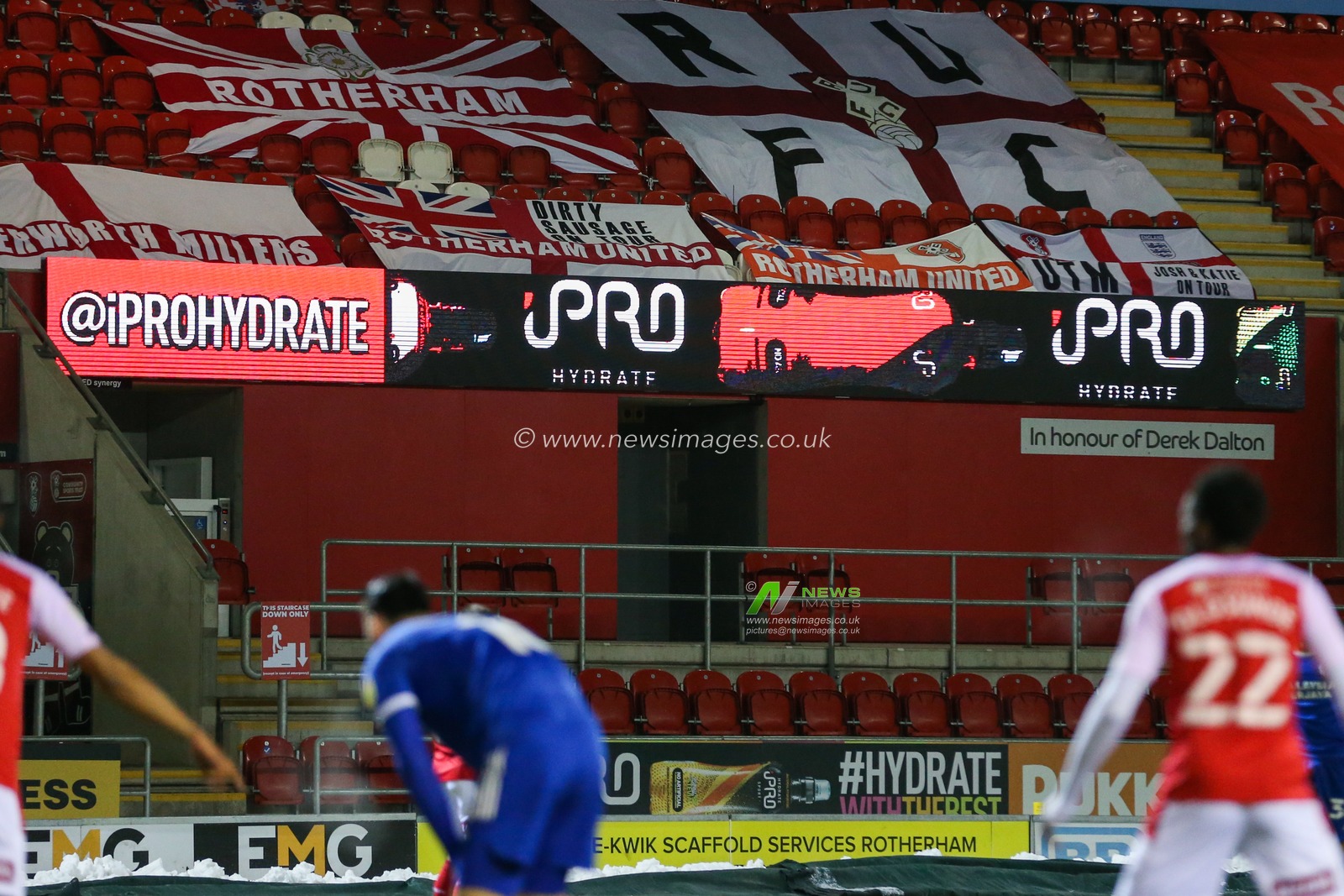 iPRO advert on show during the game