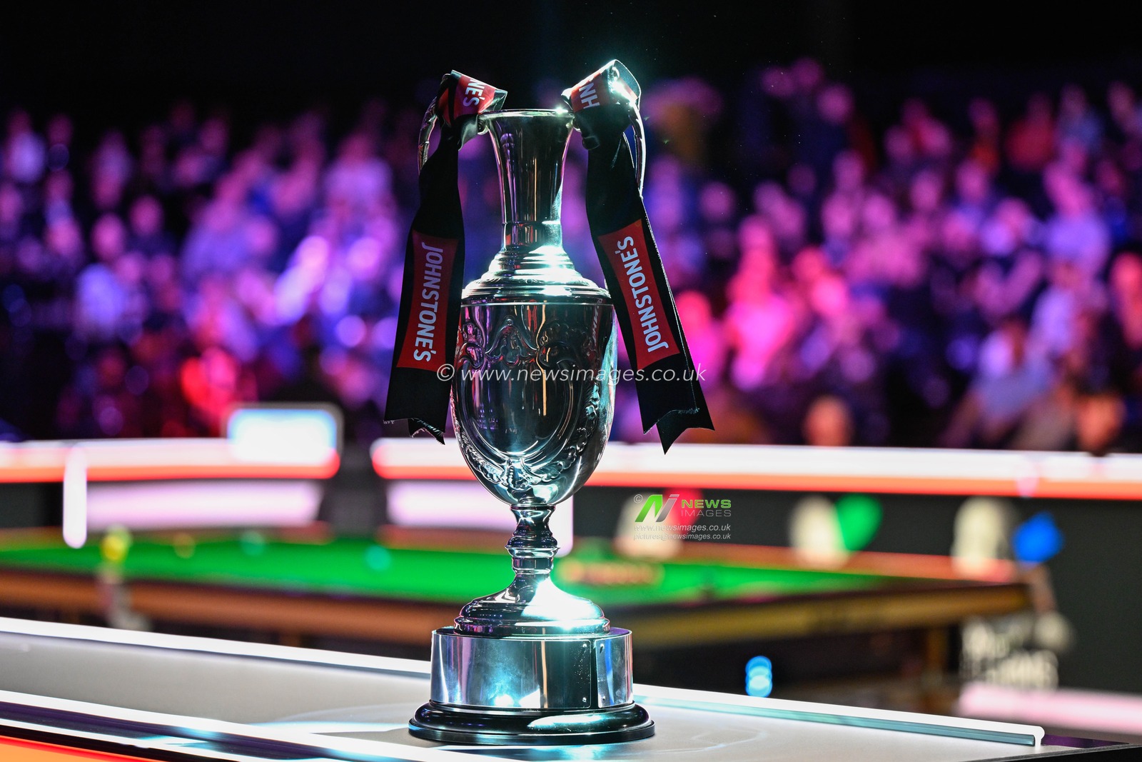 The Johnstoneâ€™s Paint Tour Championship trophy ahead of the Johnstoneâ€™s Paint Tour Championship Final at Manchester Central, Manchester, United Kingdom, 7th April 2024

(Photo by Cody Froggatt/News Images)
