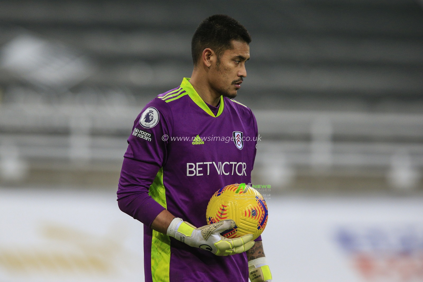 Alphonse Areola #1 of Fulham during the game