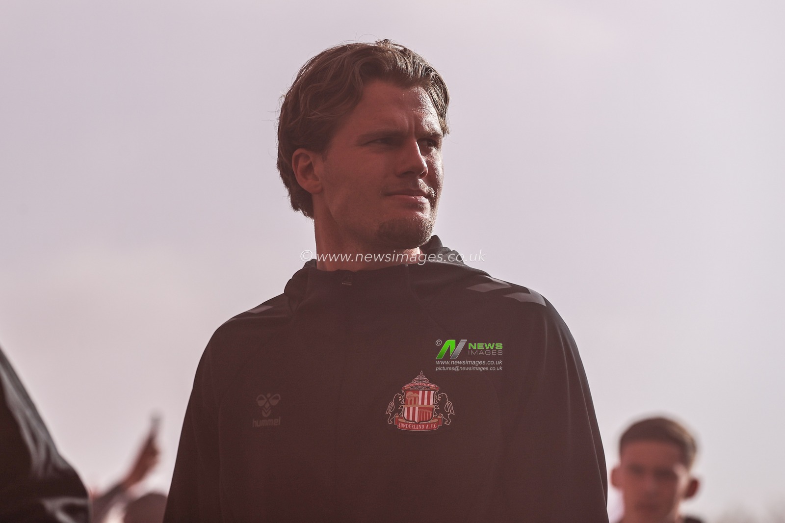 Leo Hjelde of Sunderland arrives during the Sky Bet Championship Playoff Semi-final match Sunderland vs Coventry City at Stadium Of Light, Sunderland, United Kingdom, 13th May 2025

(Photo by Alfie Cosgrove/News Images)