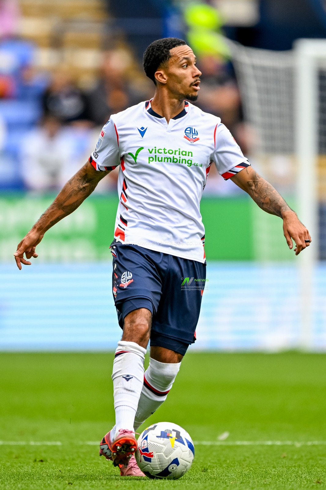 Josh Dacres-Cogley of Bolton Wanderers during the Sky Bet League 1 match Bolton Wanderers vs AFC Wimbledon at Toughsheet Community Stadium, Bolton, United Kingdom, 6th September 2025

(Photo by Adam Gee/News Images)