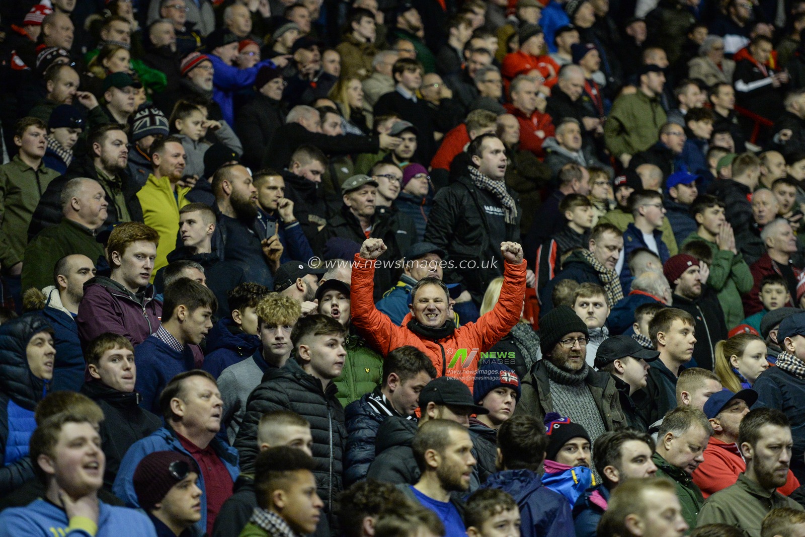 11th January 2020, Oakwell, Barnsley, England; Sky Bet Championship, Barnsley v Huddersfield Town : Barnsley FC fans

Credit: Dean Williams/News Images