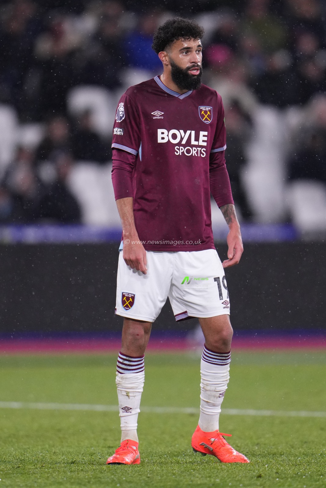 Pablo Felipe of West Ham United during the Premier League match West Ham United vs Nottingham Forest at London Stadium, London, United Kingdom, 6th January 2026

(Photo by Harvey Murphy/News Images)

*** GER AUT SUI OUT ***
